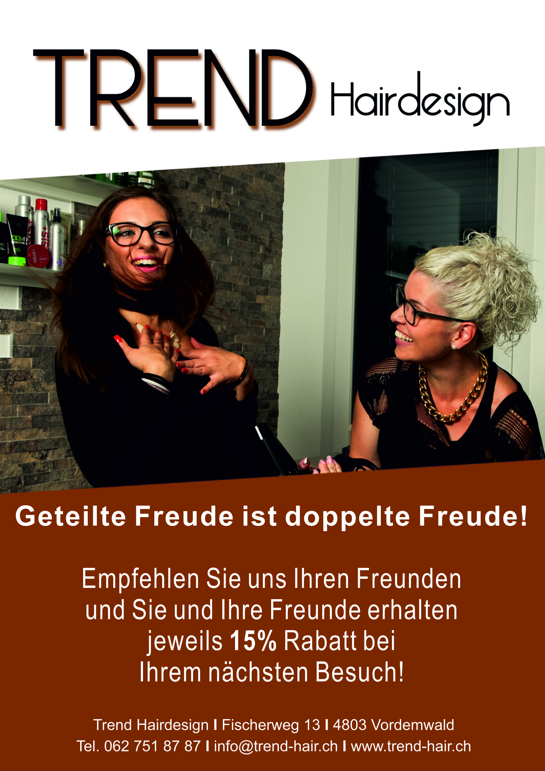 Home Trend Hairdesign Gmbh Coiffure Ist Wellness Vordemwald